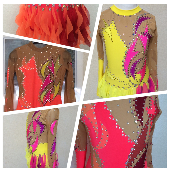 新体操レオタード競技用手作り 130 140 オーダーの質問一覧