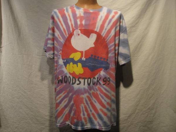 90s WOODSTOCK Tシャツ ウッドストック タイダイ XL ロック レッチリ 