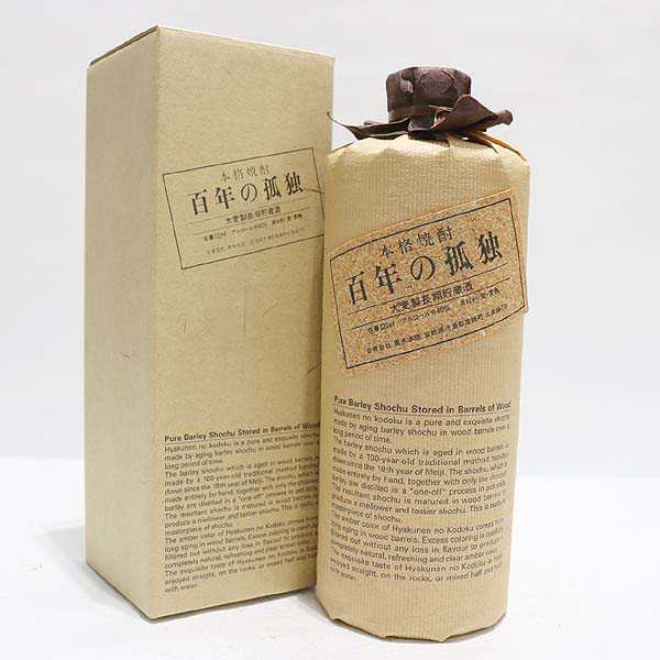 720ml 本格大麦焼酎 百年の孤独 6本セット ☆古酒 箱付/本格焼酎 百年の孤独 720ml O7F2226