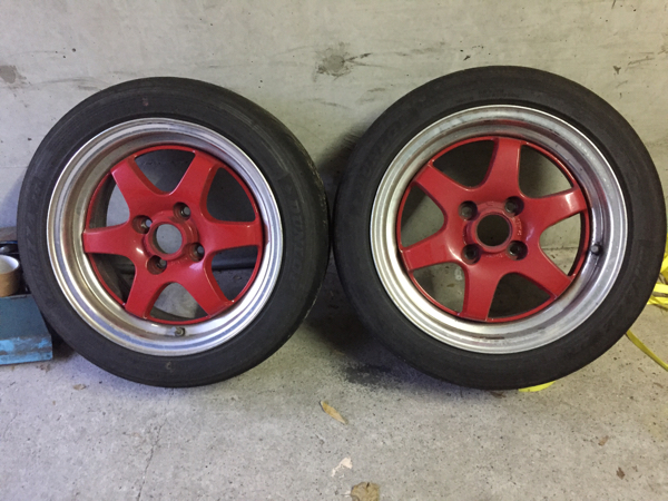 レーシング スパルコ 14インチ 6j +35 PCD100 2本のみ タイヤおまけ