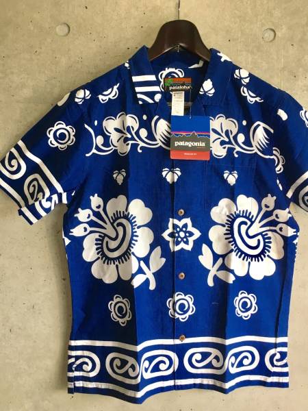 希少 《 GERRY LOPEZ EDITION 》 新品 【 Patagonia パタロハ ジェリーロペス エディション 半袖シャツ ブルー S 】