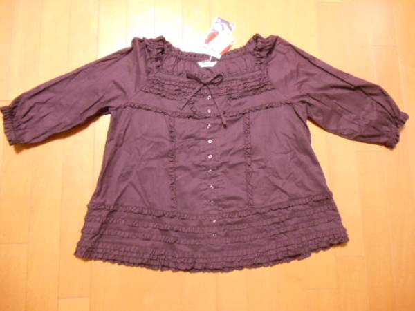 新品☆ピンクハウスの2012年ピコフリル５分袖ブラウス