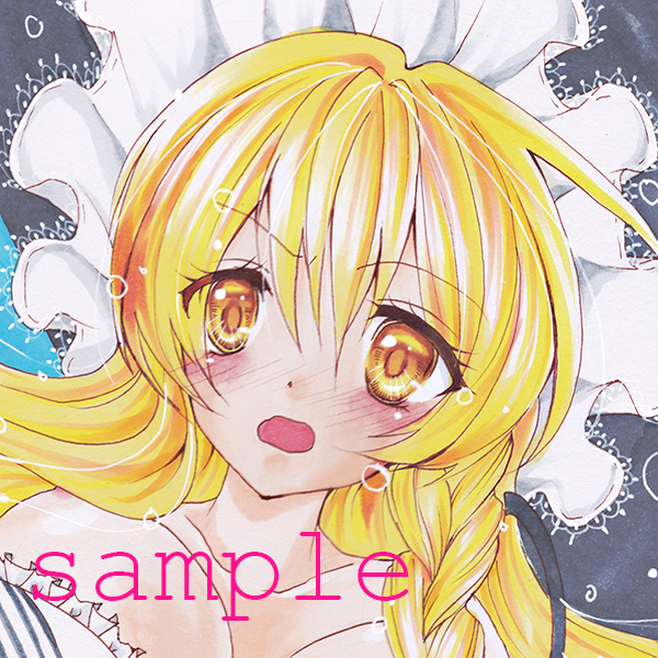 3枚セット A4 同人 東方 手描きイラスト 霧雨魔理沙 パチュリー