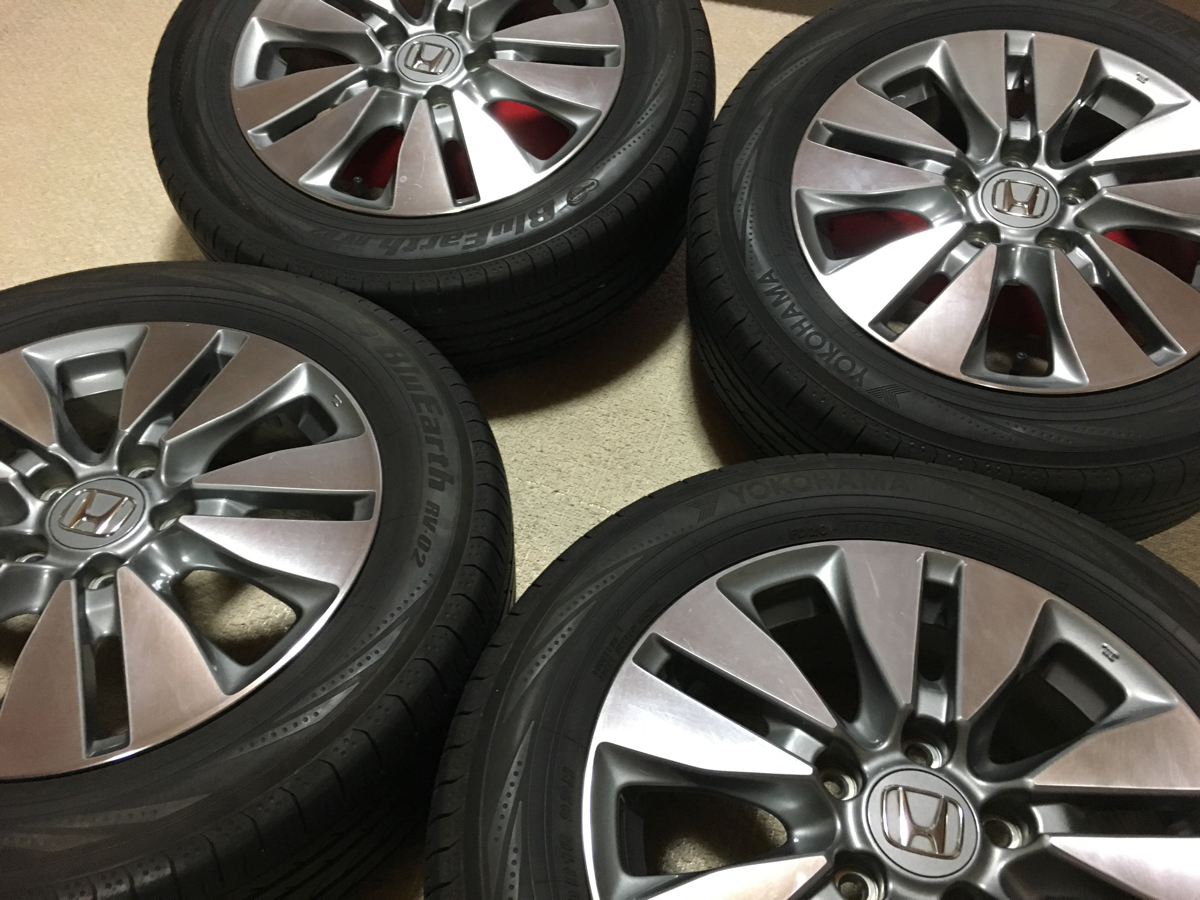 ステップワゴンRK5 後期 スパーダー 純正ホイール 美品 タイヤ付き 