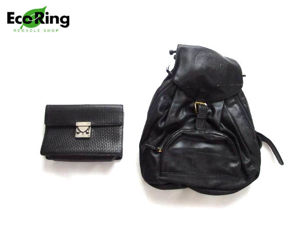 1円 ヴェルサーチ セカンドバッグ リュックサック 計2点セット HU311