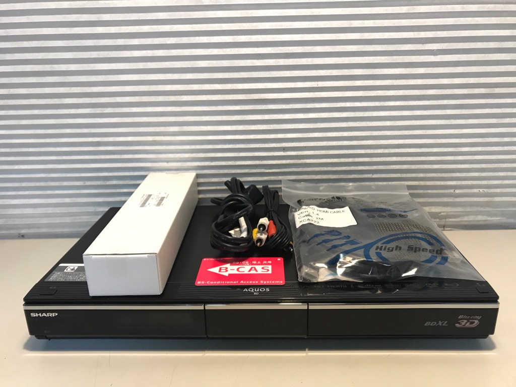 2番組同時録画可能 SHARP Blu-rayレコーダー HDW75 アウトレット