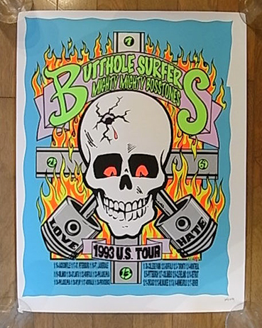 □FRANK KOZIK限定BUTTHOLE SURFERSシルクスクリーンポスター1993 