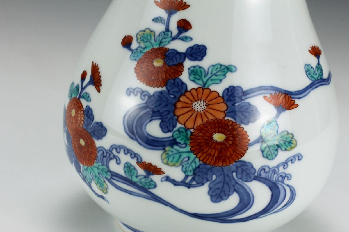 波模様の花瓶 青白 元値25万円 楽天市場】飾り壺 シノワズリ Blue