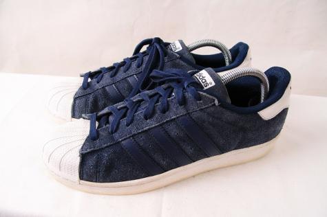 低価，新作 スーパースター 26.5cm/紺 ネイビー 白 アディダス superstar スニーカー メンズ adidas 古着 ad1274(26.5cm)｜売買されたオークション情報、yahooの商品情報をアーカイブ公開 - オークファン 26.5cm