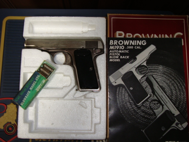 ■KOKUSAI■　FN 　BROWNING　M1910　Cal　380　シルバーニッケルモデル（ABS)