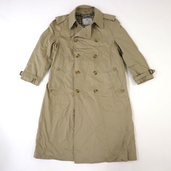 美品 XL相当⭐️アクアスキュータム トレンチコート ベージュ 英国製 英国製 Aquascutum アクアスキュータム トレンチコート ベージュ (44