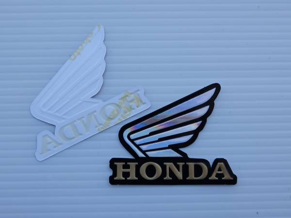 モト/GPレーシング ステッカー/2枚セット/HONDA ホンダ/金_3