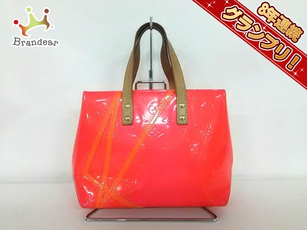 ルイヴィトン LOUIS VUITTON バッグ トートバッグ パテントレザー（モノグラムの型押し） ローズ M91903 リードPM TH1002 ヴェルニフルオ