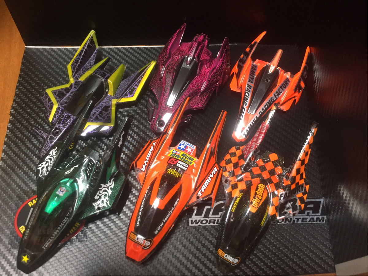 ミニ四駆 サンダーショット アズール ポリカ 塗装 中古品(ミニ四駆 