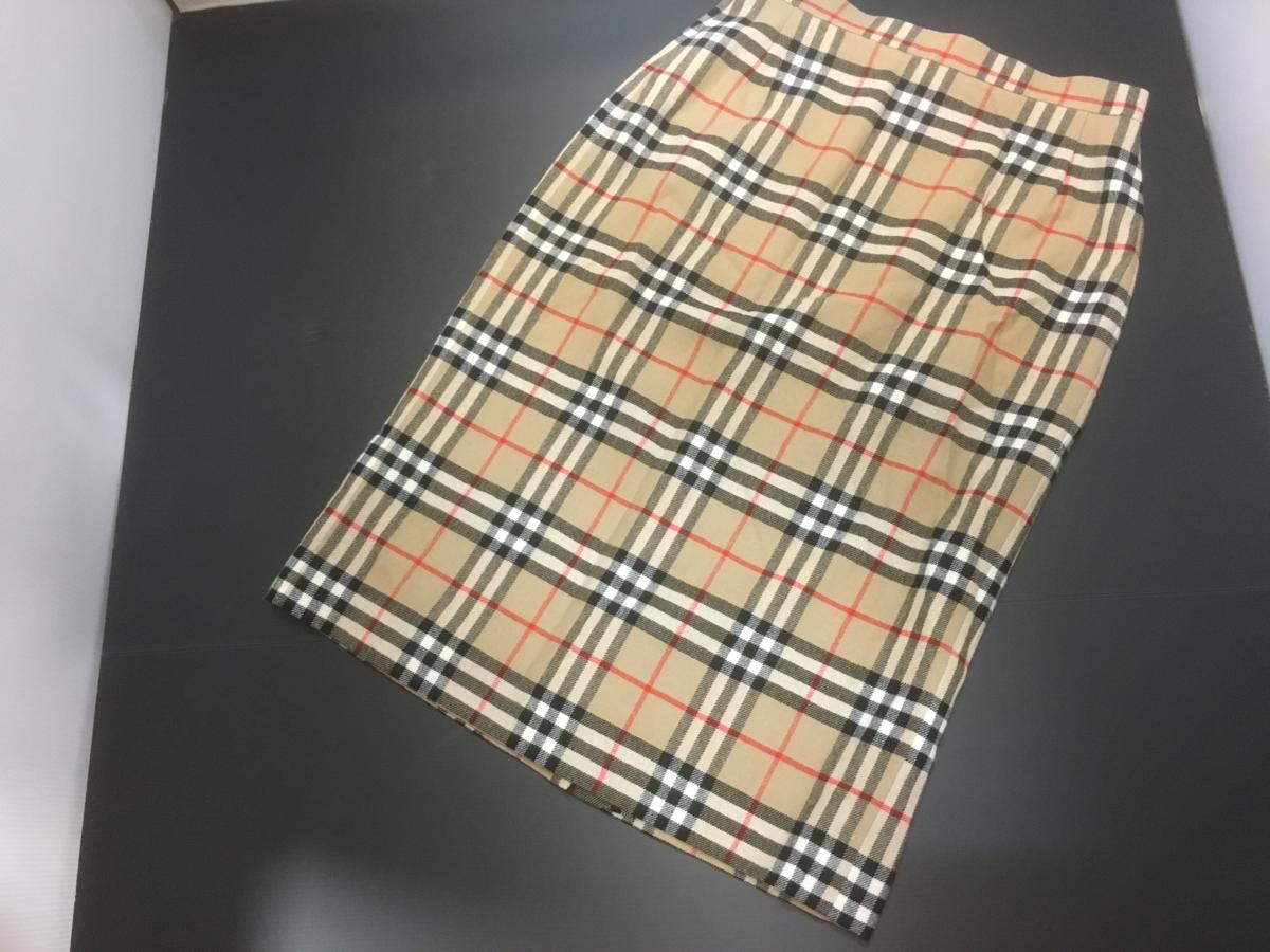 バーバリー Burberry s ノバチェック タイトスカート 茶系 Burberry