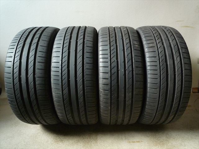 中古タイヤ4本セット 225/45/17 CONTINENTAL ほぼ新品のタイヤ 中古タイヤ4