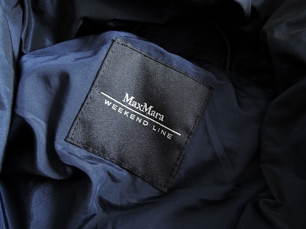 □マックスマーラウィークエンド MaxMara WEEKEND *ダウンコート*40紺 