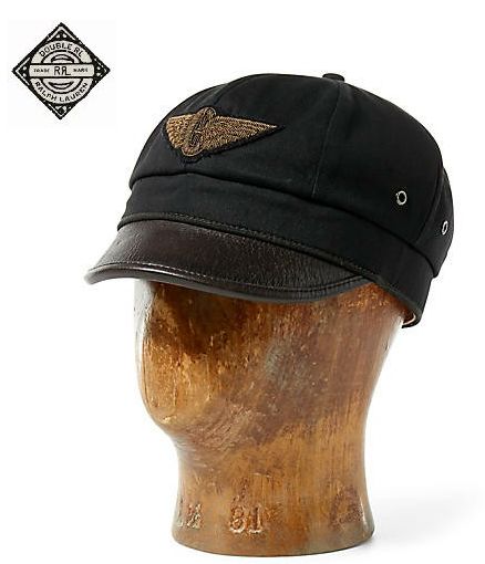 新品*RRL*ツイル モーターサイクル キャップ *L　ダブルアールエル　　