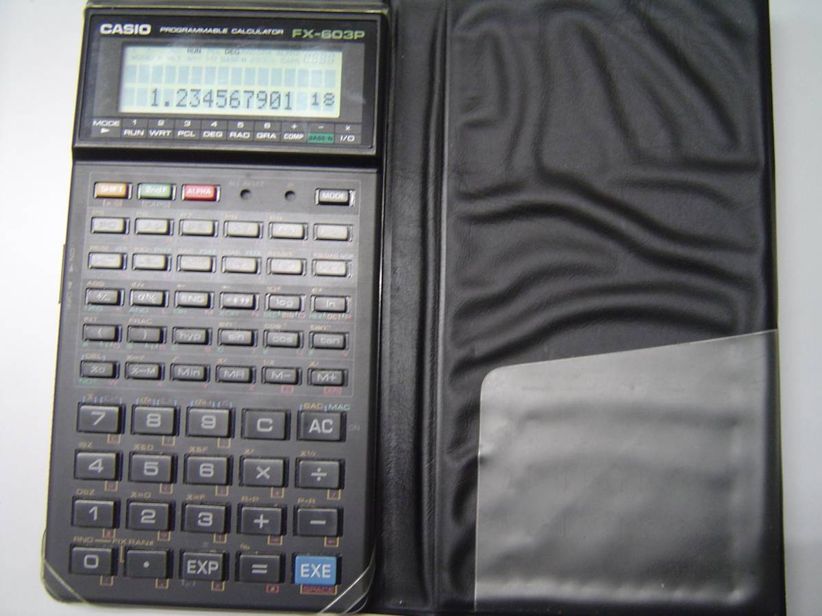FX-603P CASIO プログラム関数電卓