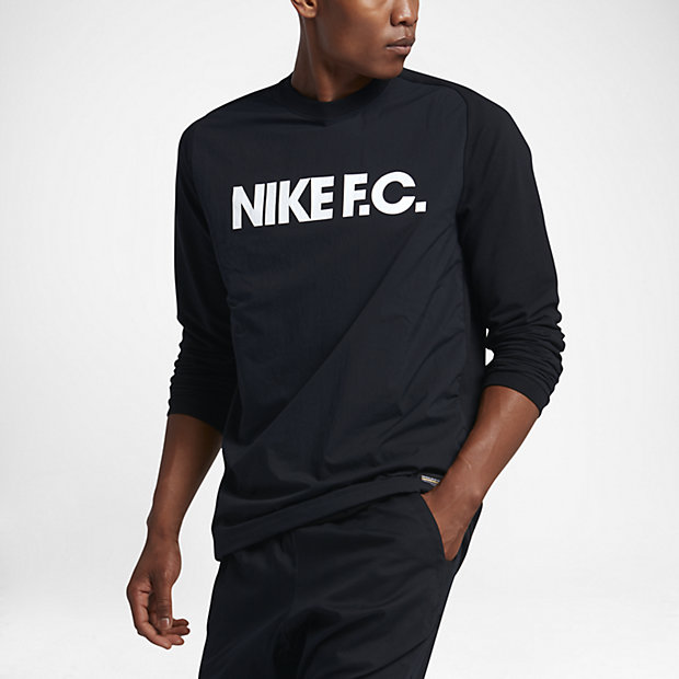 NIKE FC ナイキFC スウェット トレーナー ブラック カットソー 長袖 02434 010 Lサイズ