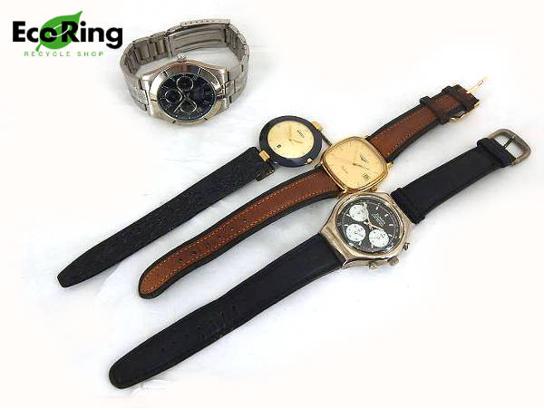 1円 ジャンク品 ラドー ロンジン エルナード メンズ腕時計 計4点セット BQ892