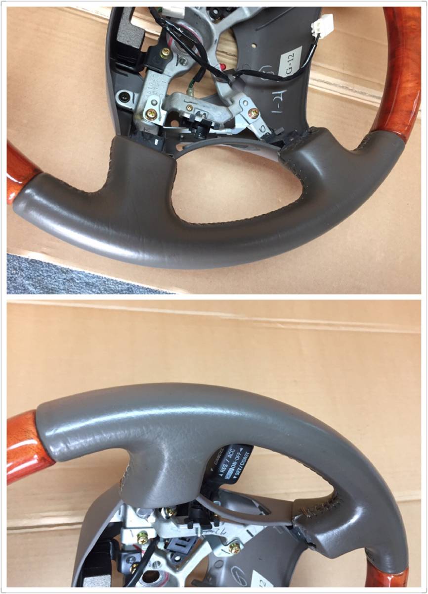トヨタ プログレ JCG10 JCG11 純正ステアリング ウッドコンビステアリング　※ 画像参照　　24.6.20.Y.2-A14　24040750