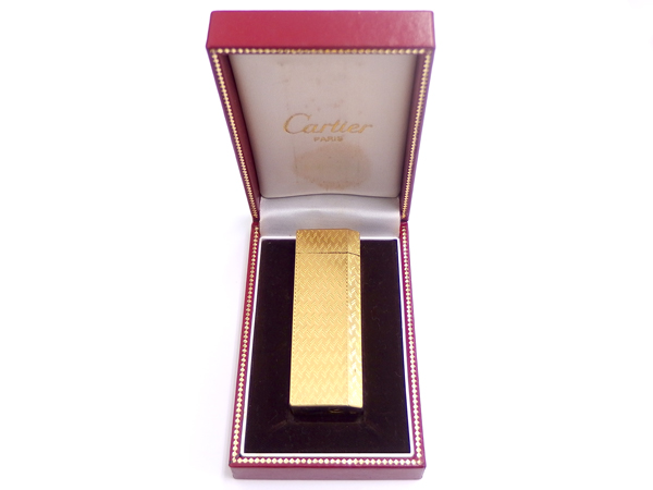 最落なし カルティエ ジャンク品 ライター 金色