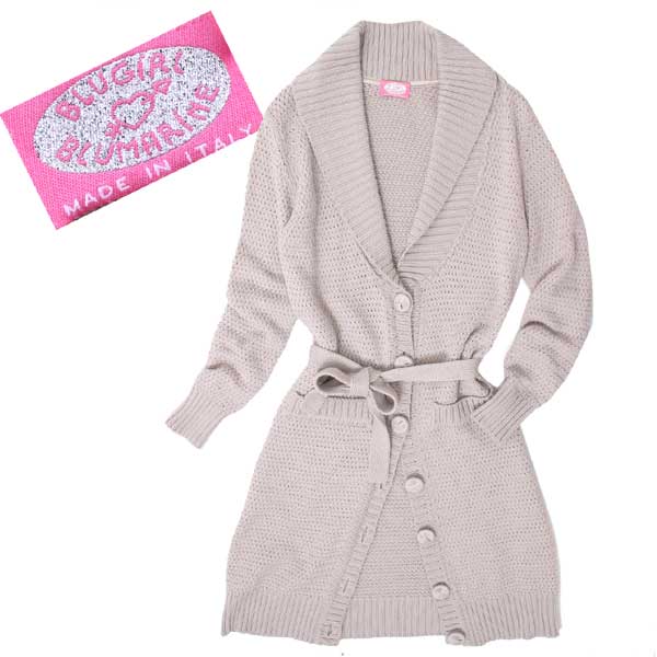 BLUGIRL BLUMARINE ショールカラー ロング ニット カーディガン size38