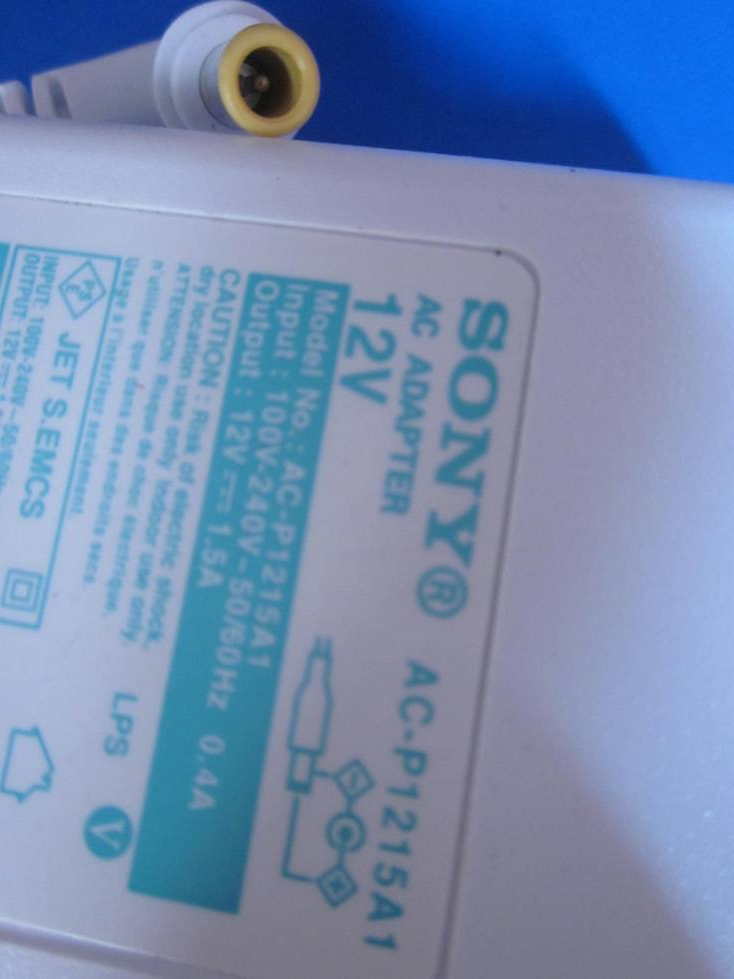 SONY 純正 DPF-WA700用 ACアダプター AC-P1215A1 DC12V 1.5A　ピン有★動作品_2