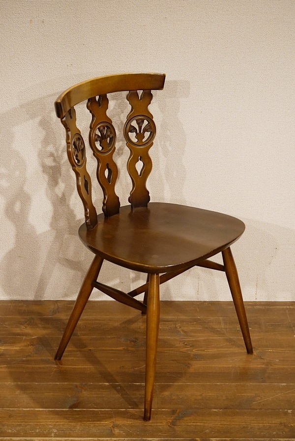 イギリス アンティーク 家具 アーコール Ercol フープバックチェア 曲