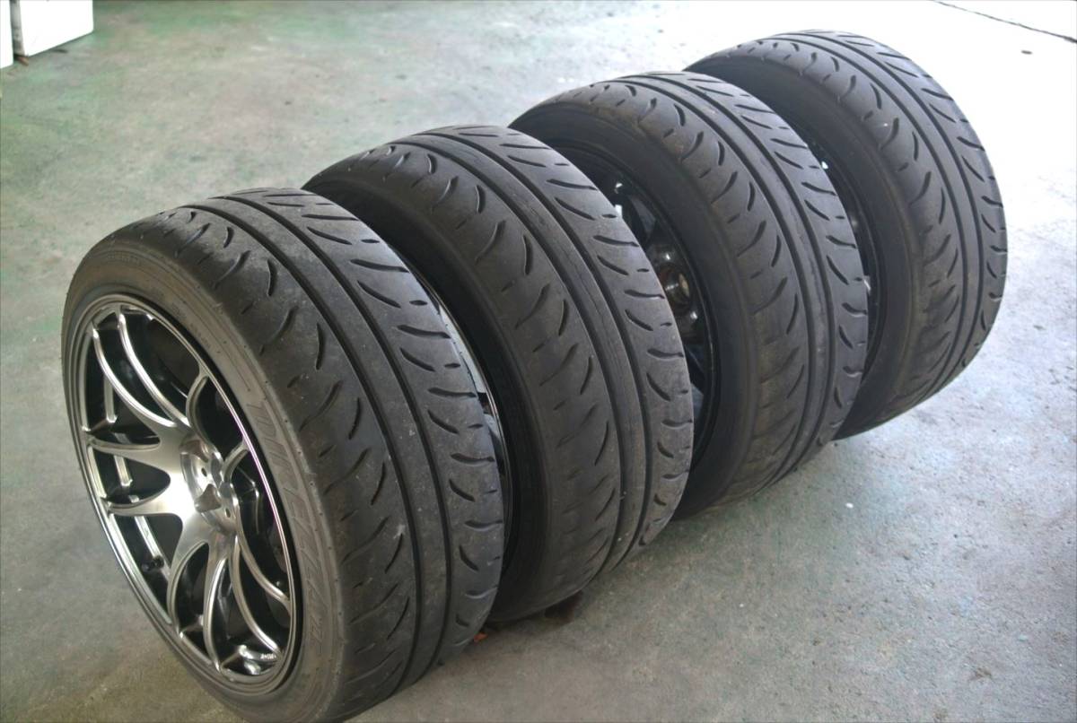 ライチ ☆ エモーションCR極 86 ZN6 ツライチ 9.5J+38 中古 Z3付き