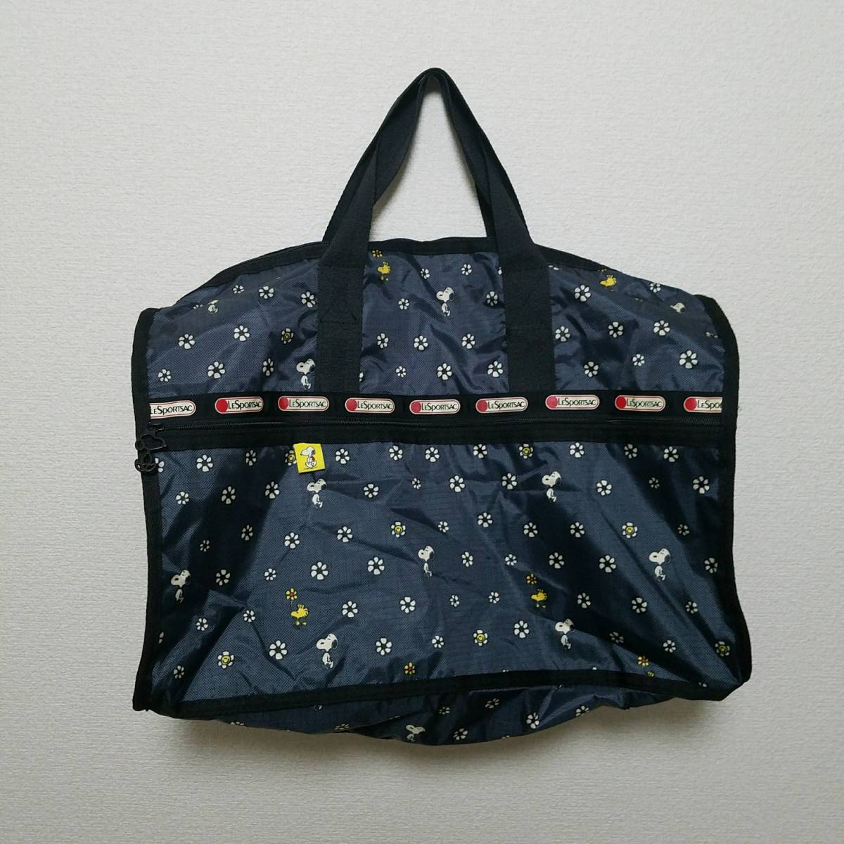 切手可 送料無料 新品 レスポートサック スヌーピー ボストンバッグ ポーチ付き 速達付き