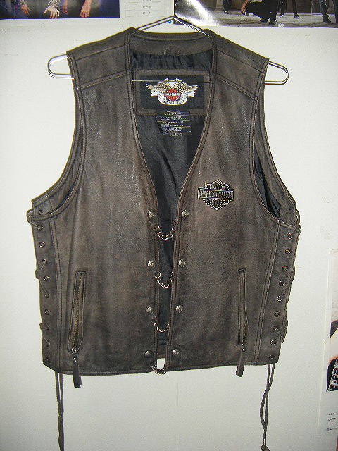 ハーレー　レザー　ベスト xl