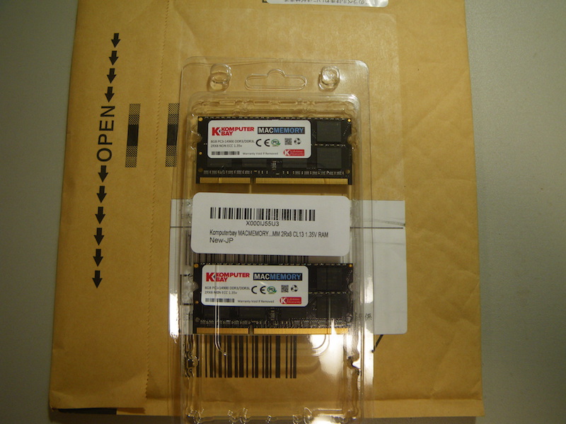 iMac late15用8GBメモリ