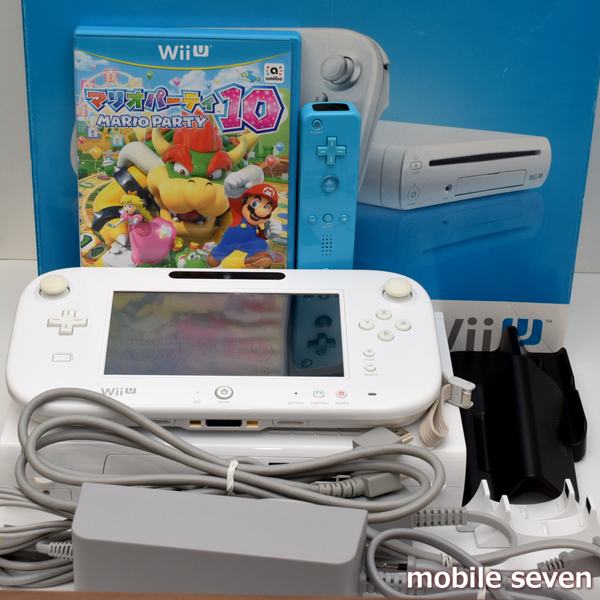 Wii U - 任天堂 Wii U プレミアムセット 本体＋マリオコントローラ＋ソフト2本セット 任天堂 Wii U プレミアムセット 32GB + リモコン + マリオパーティ10