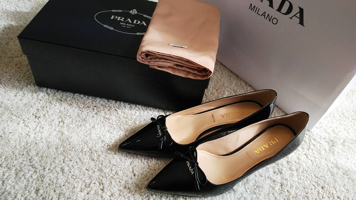 エナメルパンプス 黒 37.5 Demonia(デモニア) VOID-37 ダブル