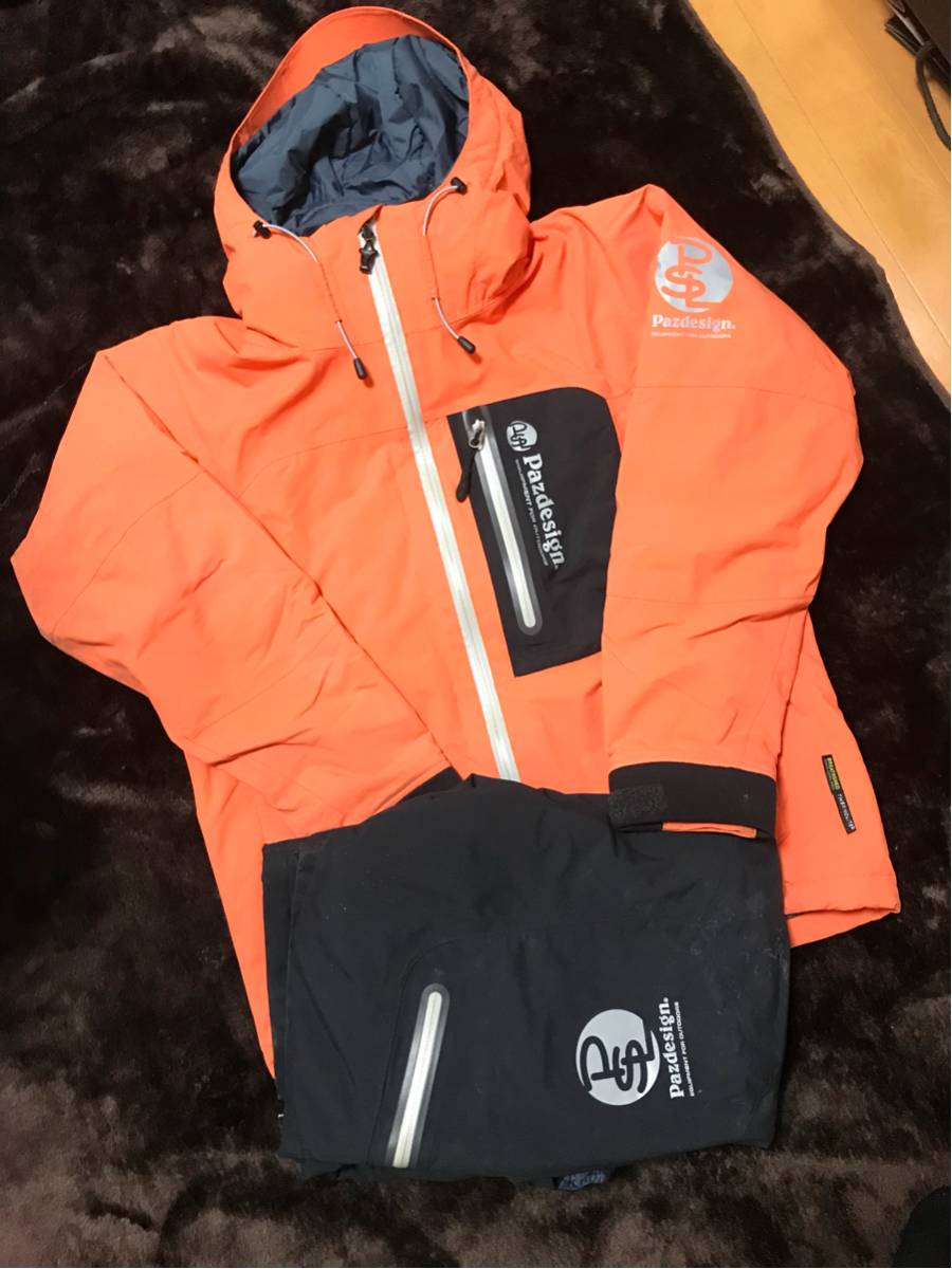 パズデザイン　ウォームレインスーツ　中古　防寒　PAZDESIGN　カッパ