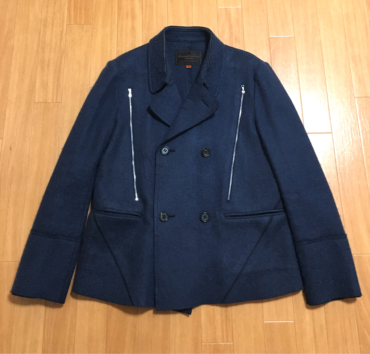 undercover arts and crafts arts期 ピーコート ウールライダースコート ジャケット ブルゾン oneoff scab giz languid 16ss Pコート affa