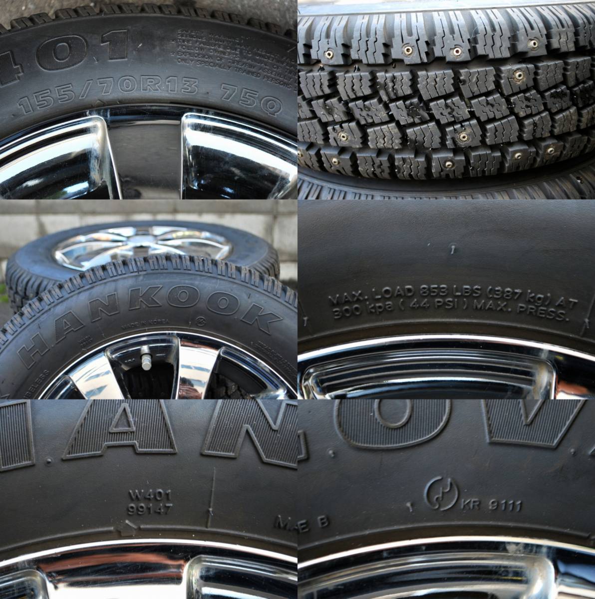 Yahoo!オークション -「札幌 スパイク 【HANKOOK】札幌発 ZOVAC HPW401 