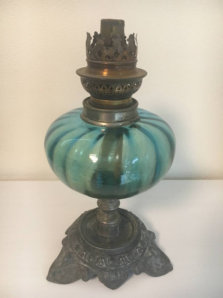 フランス アンティーク オイルランプ