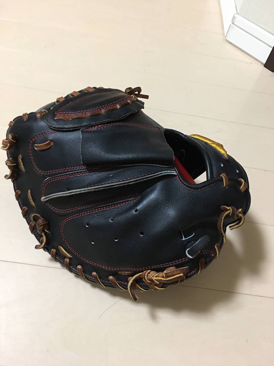 超美品中古 ミズノプロ オプションオーダー 硬式 キャッチャーミット 日本製(波賀) 阿部型 ジマニティレザーエル 66，000円