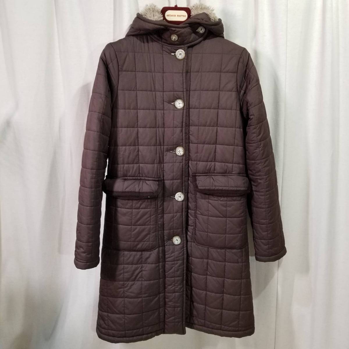 美品｜マッキントッシュ グランジ キルティング ボア コート｜茶 
