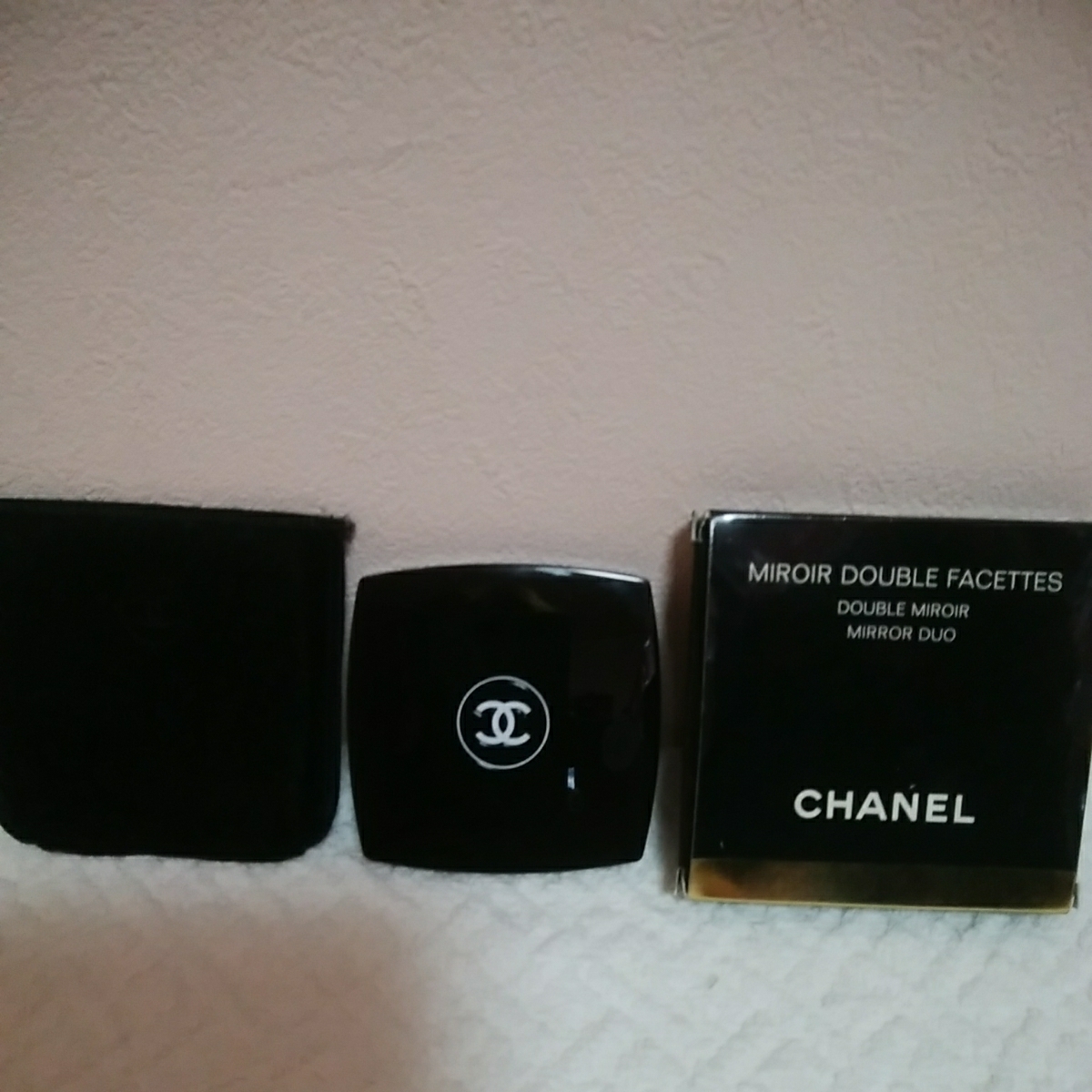 ノベルティ CHANEL シャネル コンパクトミラー #ブラック - BLANC 鏡