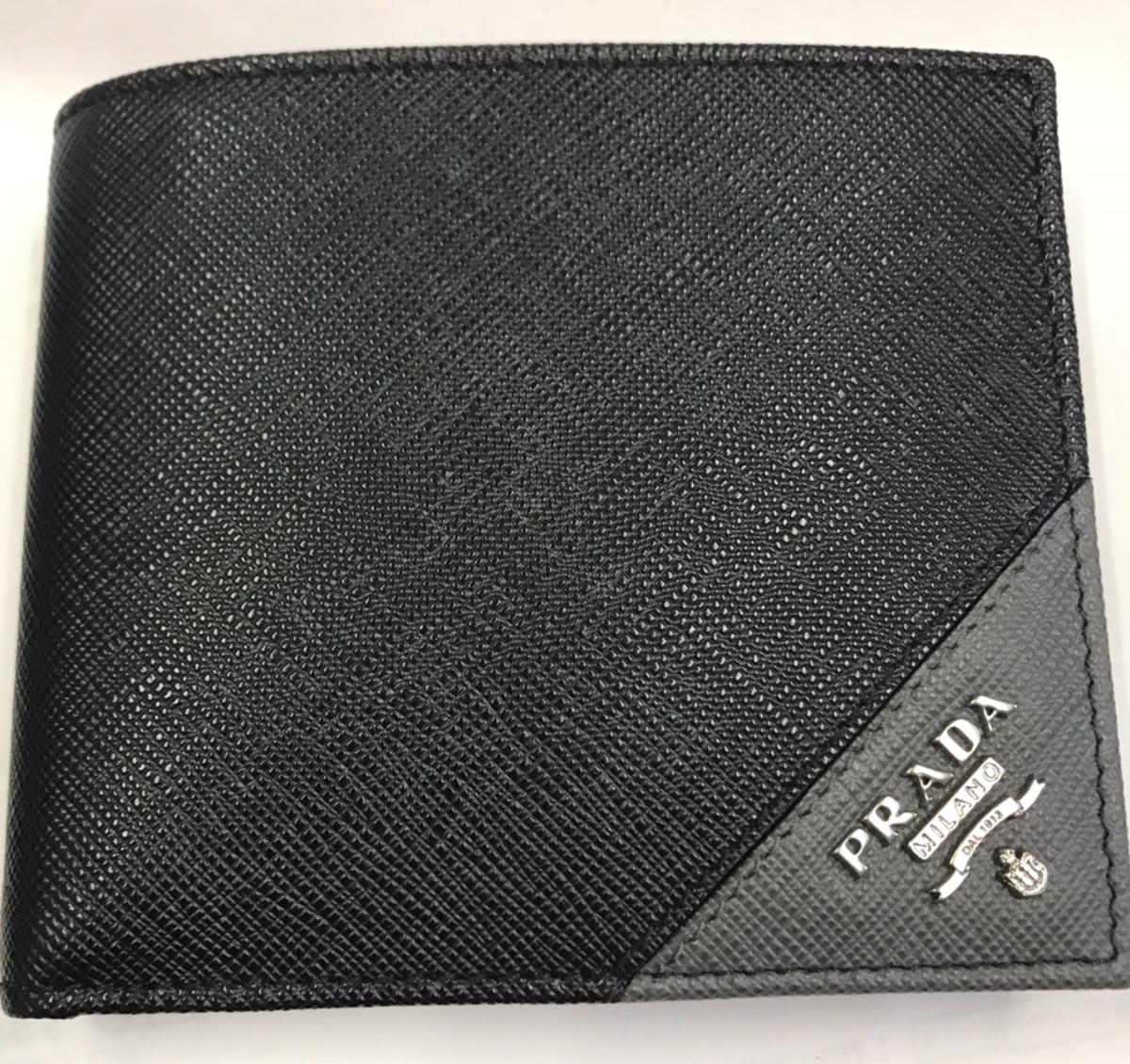 プラダ PRADA 二つ折り財布 neroの通販 2DMH ブラック Re-Nylon 