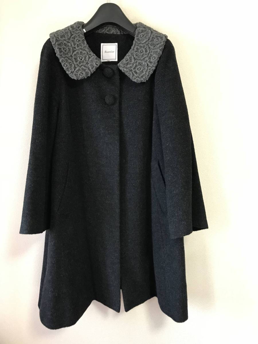 G6884*anatelier アナトリエ☆Aライン☆ファー☆コート☆カーキ anatelier(アナトリエ)☆Aラインコート G6884*anatelier アナトリエ☆A