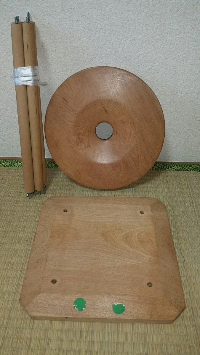 組み立て式 組紐 丸台組み立て式 9寸丸台（練習用組糸付き）