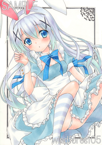 同人手描きイラスト 《ご注文はうさぎですか？》香風智乃 チノ ホ*ノ様
