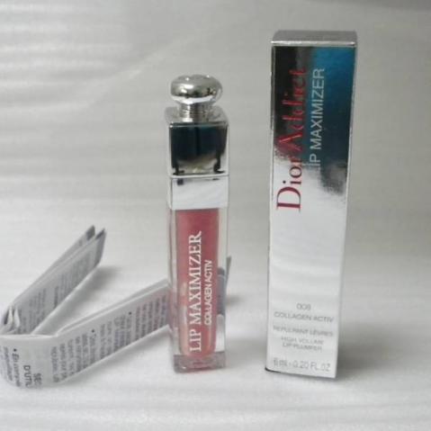 ディオール新品リップ マキシマイザー008スパークリング ピンク限定リップグロス希少