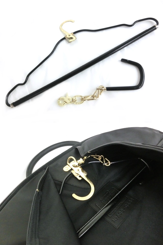 COACH コーチ ガーメントバッグ レザー ブラック 黒 大容量 COACH 1円