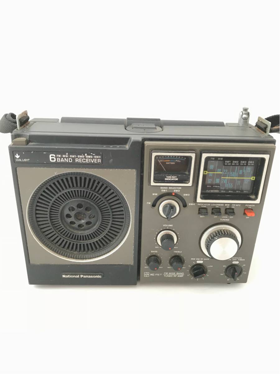 ナショナルパナソニックRF-1180 6BAND RECEIVER Panasonic 0 National RF-1180 Radio Band Receiver receiver band